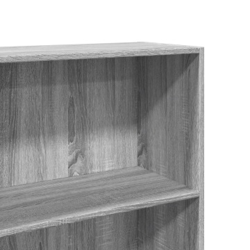 Bibliotecă, gri sonoma, 60x30x189 cm, lemn prelucrat - Img 6