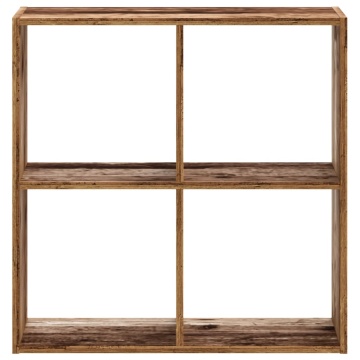 Bibliotecă, lemn vechi, 68,5x32x68,5 cm, lemn prelucrat - Img 4