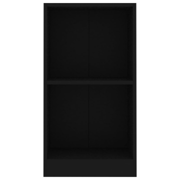 Bibliotecă, negru, 40x24x75 cm, lemn prelucrat - Img 4