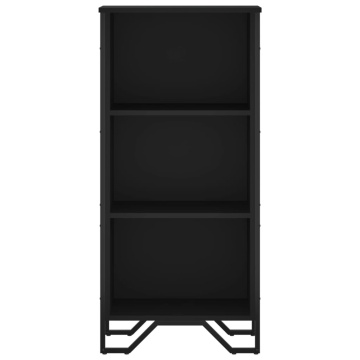 Bibliotecă, negru, 50x31x106 cm, lemn prelucrat - Img 4