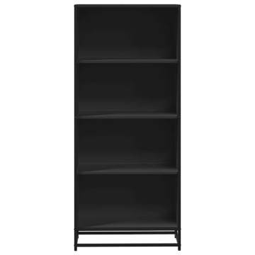Bibliotecă, negru, 60x35x139 cm, lemn prelucrat - Img 4