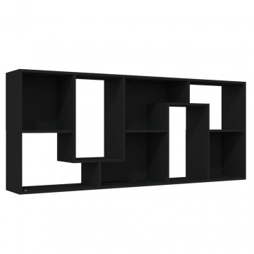 Bibliotecă, negru, 67 x 24 x 161 cm, PAL - Img 5