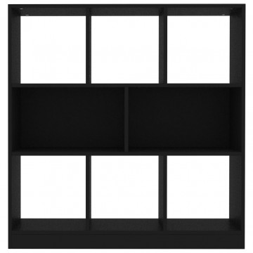 Bibliotecă, negru, 97,5x29,5x100 cm, PAL - Img 4