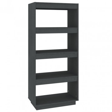Bibliotecă/Separator cameră, 60x35x135 cm, lemn masiv de pin - Img 2