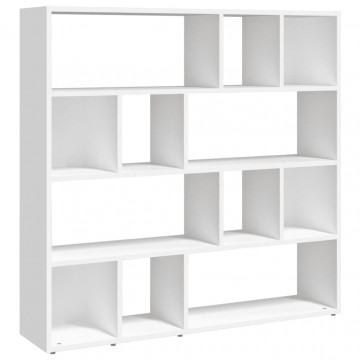 Bibliotecă/Separator cameră, alb, 105x24x102 cm - Img 2
