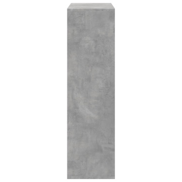 Bibliotecă/separator cameră gri beton 69,5x29x103,5 cm lemn - Img 5