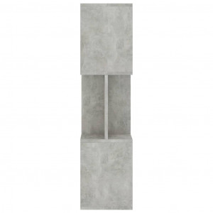 Bibliotecă/Separator cameră, gri beton, 80 x 24 x 96 cm, PAL - Img 6