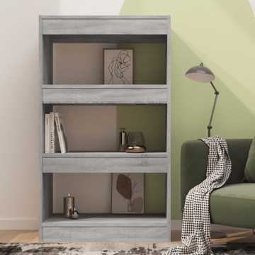 Bibliotecă/Separator cameră, gri sonoma, 60x30x103 cm, PAL - Img 3