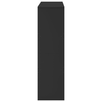 Bibliotecă/Separator cameră, negru, 100x33x115 cm - Img 8