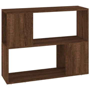 Bibliotecă/Separator de cameră, stejar maro, 80x24x63 cm - Img 2
