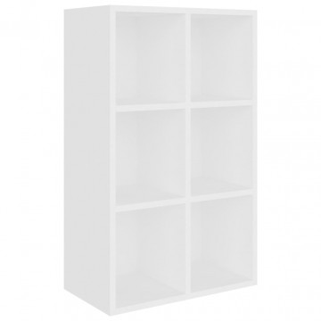 Bibliotecă/Servantă, alb, 66x30x97,8 cm, PAL - Img 2