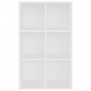 Bibliotecă/Servantă, alb, 66x30x97,8 cm, PAL - Img 6