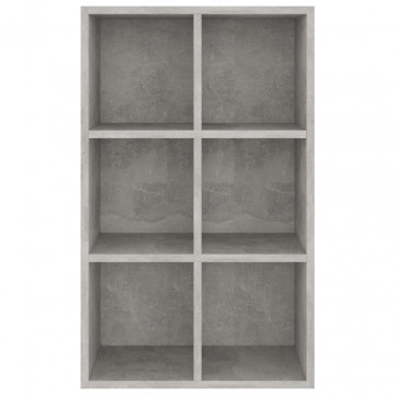 Bibliotecă/Servantă, gri beton, 66x30x97,8 cm, PAL - Img 5