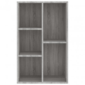 Bibliotecă/Servantă, gri sonoma, 50x25x80 cm, lemn prelucrat - Img 5