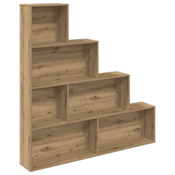 Bibliotecă, stejar artizanal,157x24x160 cm, lemn prelucrat - Img 2