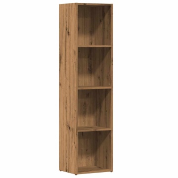 Bibliotecă, stejar artizanal, 36x30x143 cm, lemn prelucrat - Img 2