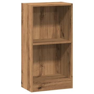Bibliotecă, stejar artizanal, 40x24x76 cm, lemn prelucrat - Img 2
