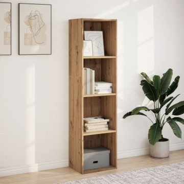 Bibliotecă, stejar artizanal, 40x30x152 cm, lemn prelucrat - Img 3