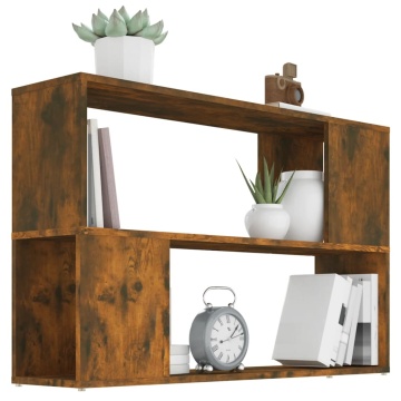 Bibliotecă, stejar fumuriu, 100x24x63 cm, lemn prelucrat - Img 4