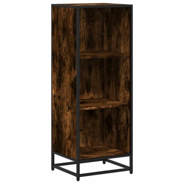 Bibliotecă, stejar fumuriu, 40x35x107,5 cm, lemn prelucrat - Img 2