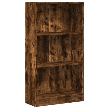 Bibliotecă, stejar fumuriu, 60x24x109 cm, lemn prelucrat - Img 2