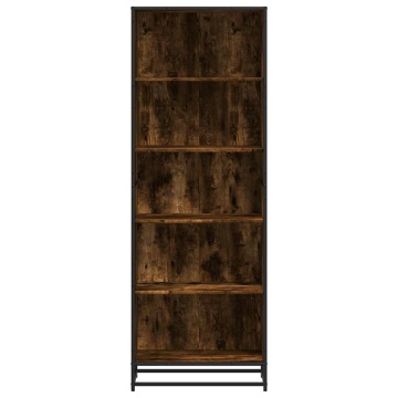 Bibliotecă, stejar fumuriu, 60x35x170,5 cm, lemn prelucrat - Img 4