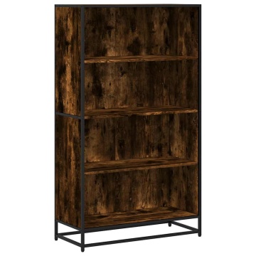 Bibliotecă, stejar fumuriu, 80,5x35x139 cm, lemn prelucrat - Img 2