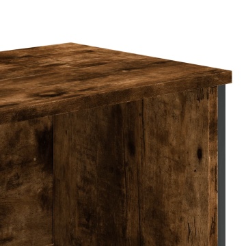 Bibliotecă, stejar fumuriu, 80x31x169 cm, lemn prelucrat - Img 6