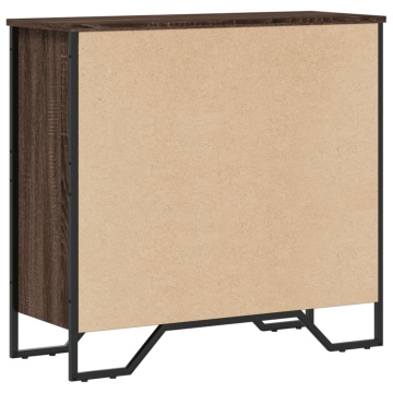Bibliotecă, stejar maro, 80x31x74,5 cm, lemn prelucrat - Img 5