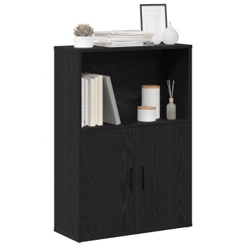 Bibliotecă Stejar negru 60x24x85 cm Lemn prelucrat - Img 1