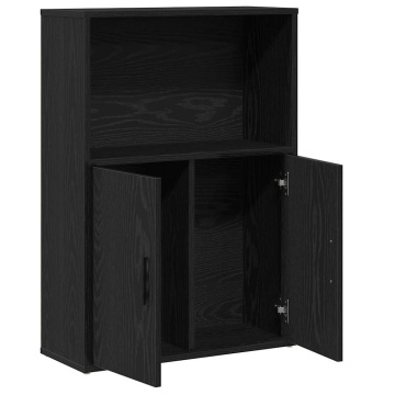 Bibliotecă Stejar negru 60x24x85 cm Lemn prelucrat - Img 8