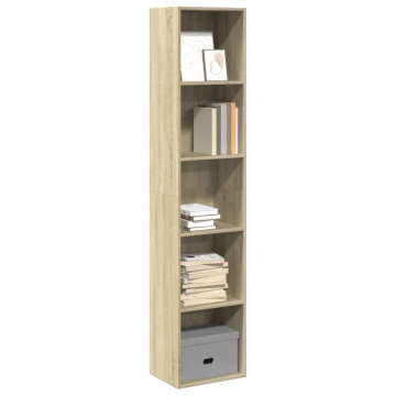 Bibliotecă, stejar sonoma, 40x30x189 cm, lemn prelucrat - Img 1