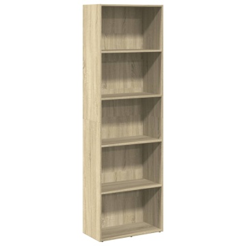 Bibliotecă, stejar sonoma, 60x30x189 cm, lemn prelucrat - Img 2