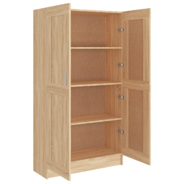 Bibliotecă, stejar Sonoma, 82,5 x 30,5 x 150 cm, PAL - Img 5