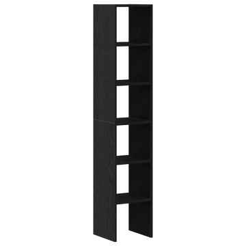 Biblioteci 2 buc, stivuibile, stejar negru, lemn prelucrat - Img 2