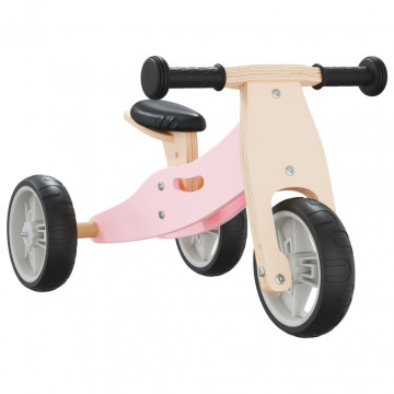 Bicicletă de echilibru pentru copii 2 în 1, roz - Img 2