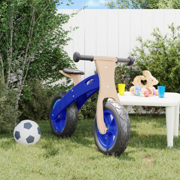 Bicicletă echilibru de copii, cauciucuri pneumatice, albastru - Img 1