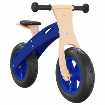 Bicicletă echilibru de copii, cauciucuri pneumatice, albastru - Img 2