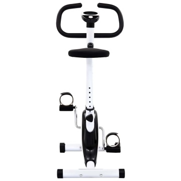 Bicicletă fitness cu centură de rezistență, negru - Img 8