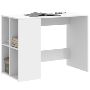 Birou, alb, 102x50x75 cm, lemn prelucrat - Img 3