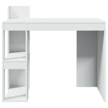 Birou, alb, 103,5x56,5x94 cm, lemn prelucrat - Img 4