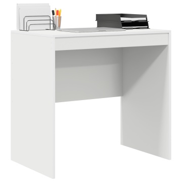 Birou Alb 80x50x76 cm din lemn compus - Img 3