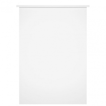 Birou, alb extralucios, 100x55x75 cm, lemn prelucrat - Img 8