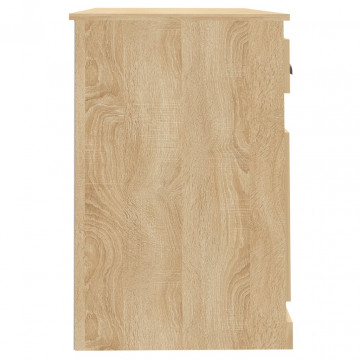 Birou cu sertar, stejar sonoma, 115x50x75 cm, lemn prelucrat - Img 6
