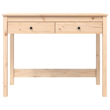 Birou cu sertare, 100x50x78 cm, lemn masiv de pin - Img 5