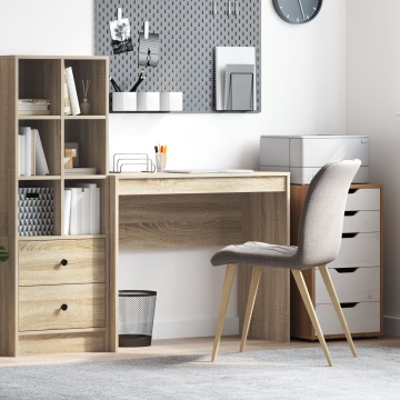 Birou de scris Stejar Sonoma Lemn prelucrat 90 x 40 x 76 cm - Img 1