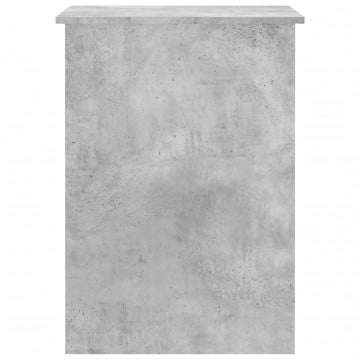 Birou, gri beton, 100x55x75 cm, lemn prelucrat - Img 8