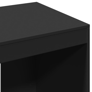 Birou, negru, 103,5x56,5x94 cm, lemn prelucrat - Img 6
