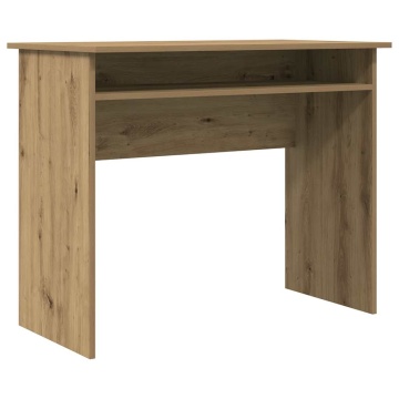 Birou, stejar artizanal, 90x50x74 cm, lemn prelucrat - Img 2