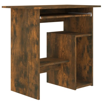 Birou, stejar fumuriu, 80x45x74 cm, lemn prelucrat - Img 2